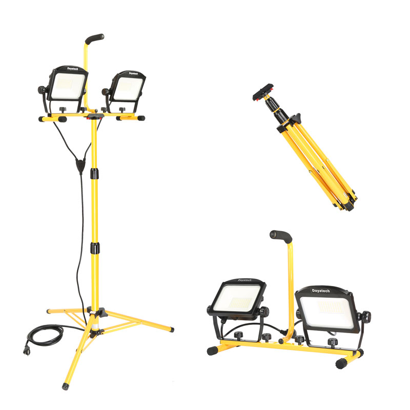 10000 Lumen Dual-Hed LED Tripod Work Lights